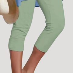 Ethan | Capri Black Cotton Leggings