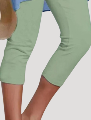 Ethan | Capri Black Cotton Leggings