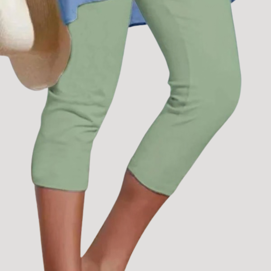 Ethan | Capri Black Cotton Leggings