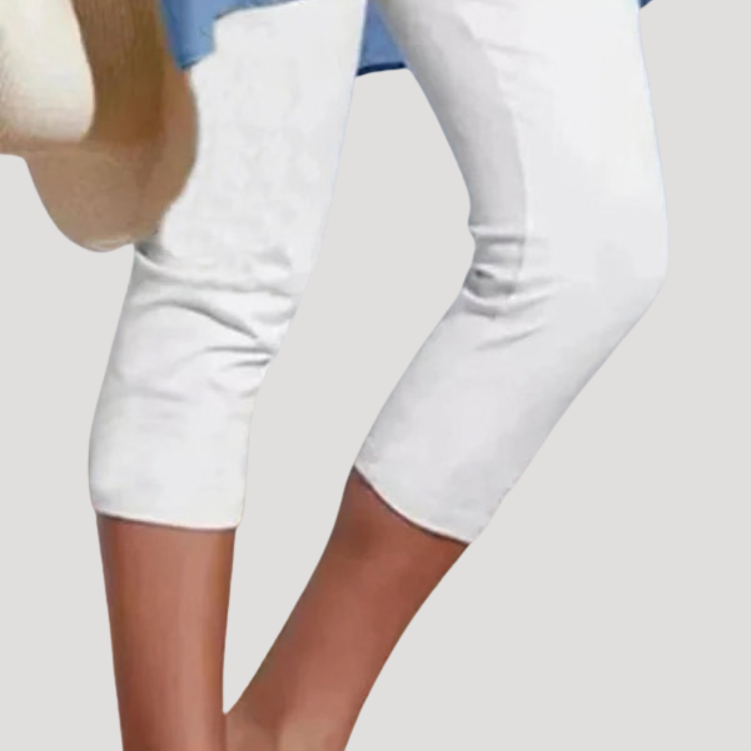 Ethan | Capri Black Cotton Leggings