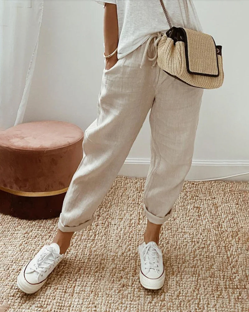 Ethan | Cotton For Women Linen Pants