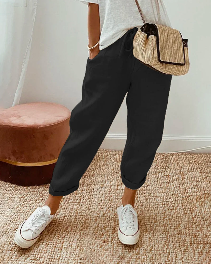 Ethan | Cotton For Women Linen Pants