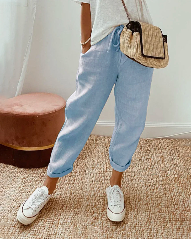 Ethan | Cotton For Women Linen Pants