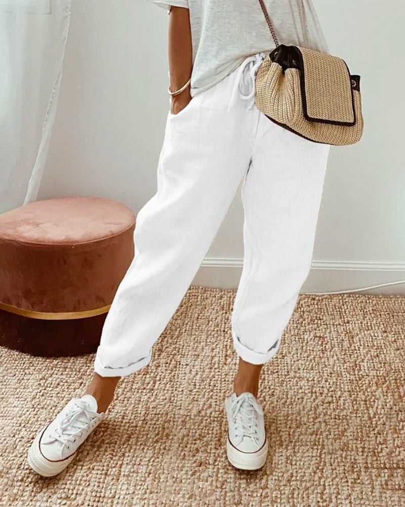 Ethan | Cotton For Women Linen Pants