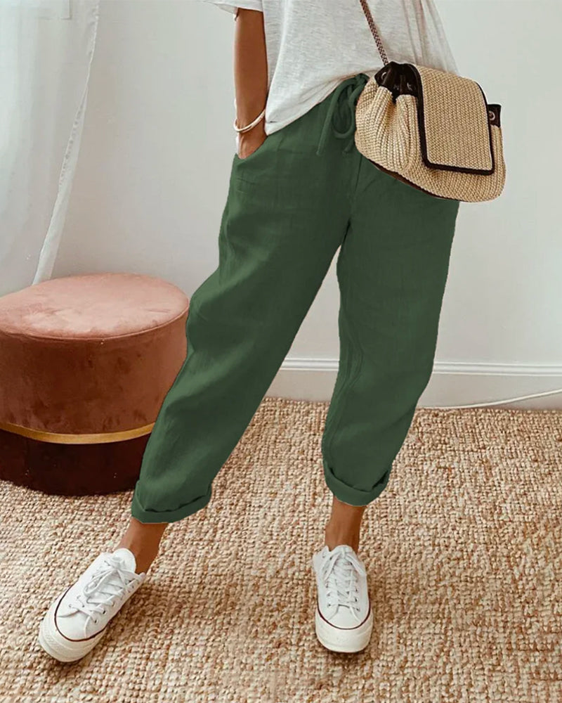 Ethan | Cotton For Women Linen Pants