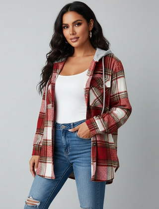 Ethan | Denim Women With Hood Jacket