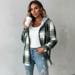 Ethan | Denim Women With Hood Jacket