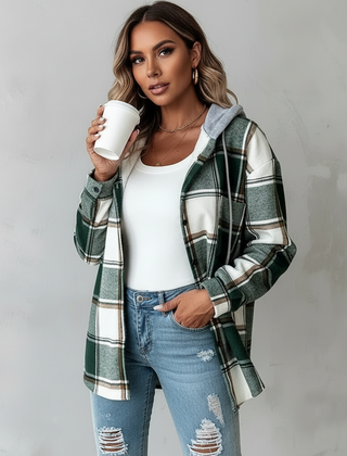 Ethan | Denim Women With Hood Jacket