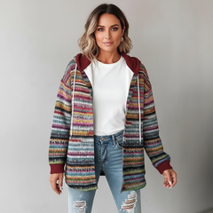 Ethan | Denim Women With Hood Jacket