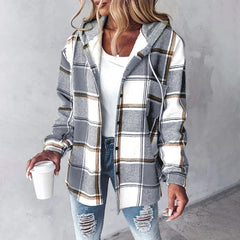 Ethan | Denim Women With Hood Jacket