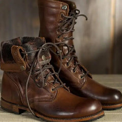 Ethan | Leather Ankle Women S Boots Dark