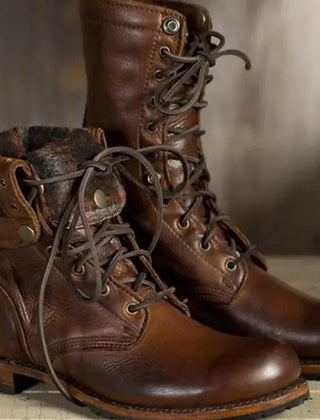 Ethan | Leather Ankle Women S Boots Dark