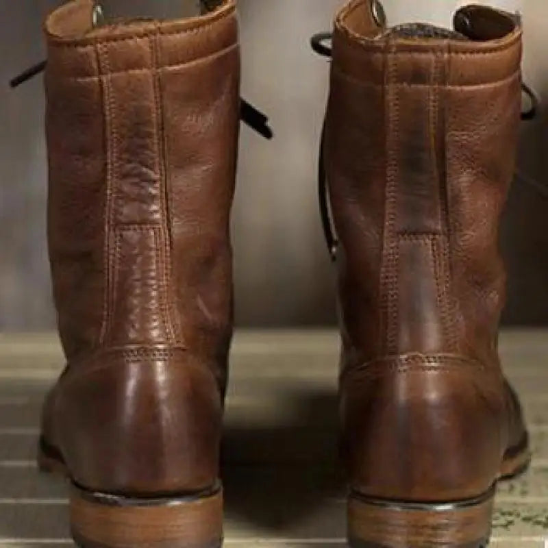 Ethan | Leather Ankle Women S Boots Dark