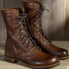 Ethan | Leather Ankle Women S Boots Dark