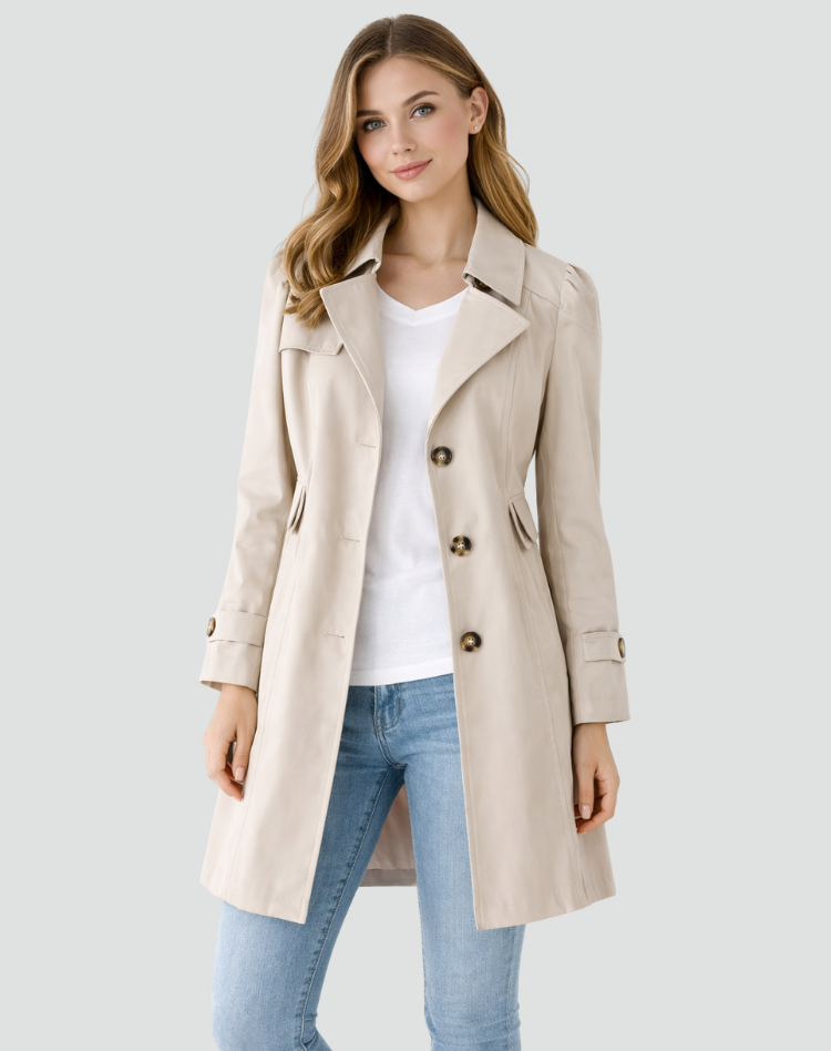 Olivia | Classic Long Trench Coat
