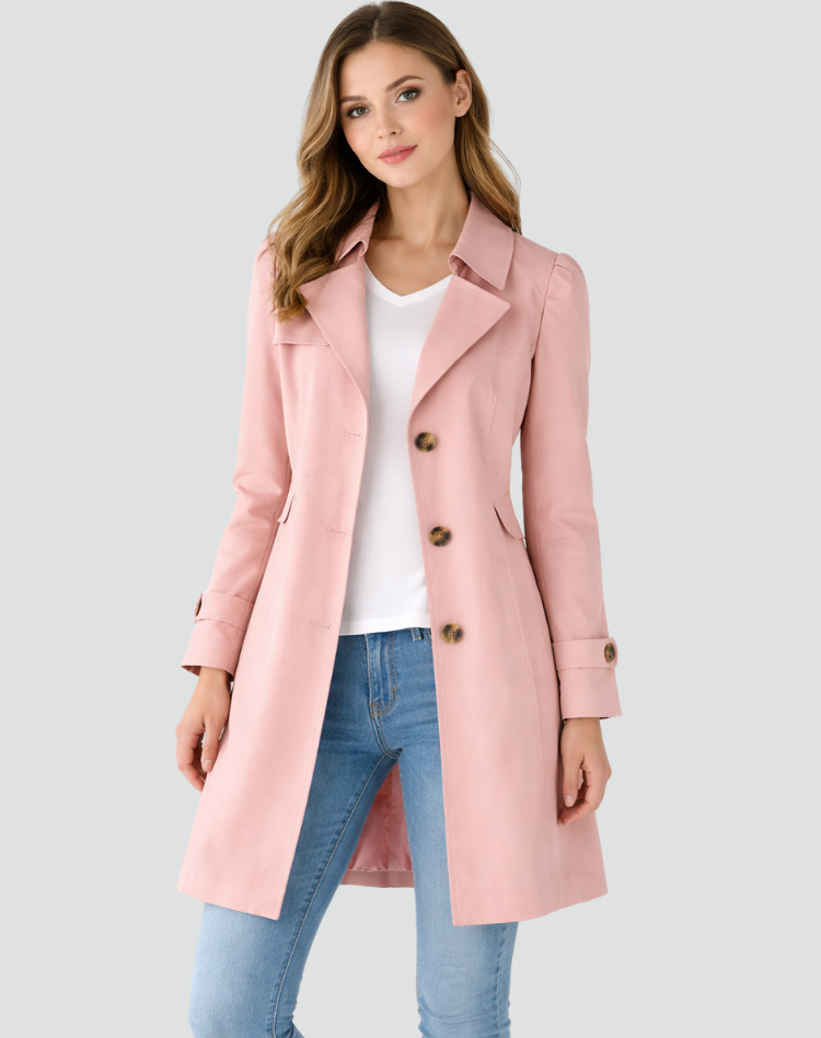 Olivia | Classic Long Trench Coat