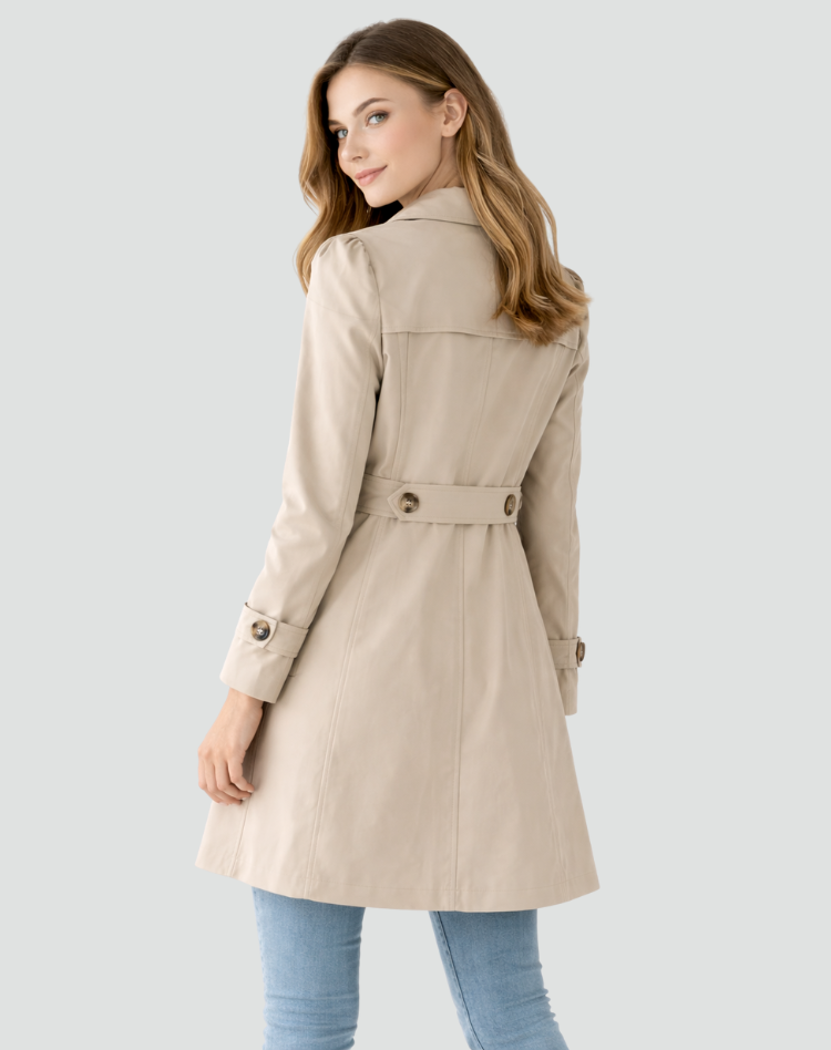 Olivia | Classic Long Trench Coat