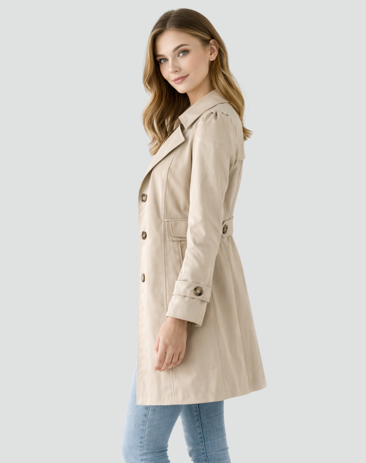 Olivia | Classic Long Trench Coat