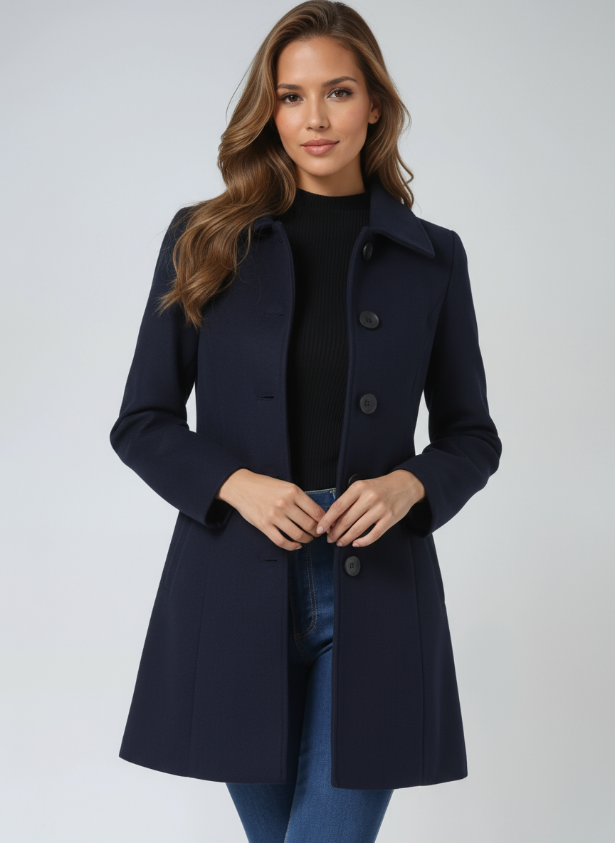 Sophia | Ladies Long Trench Coat