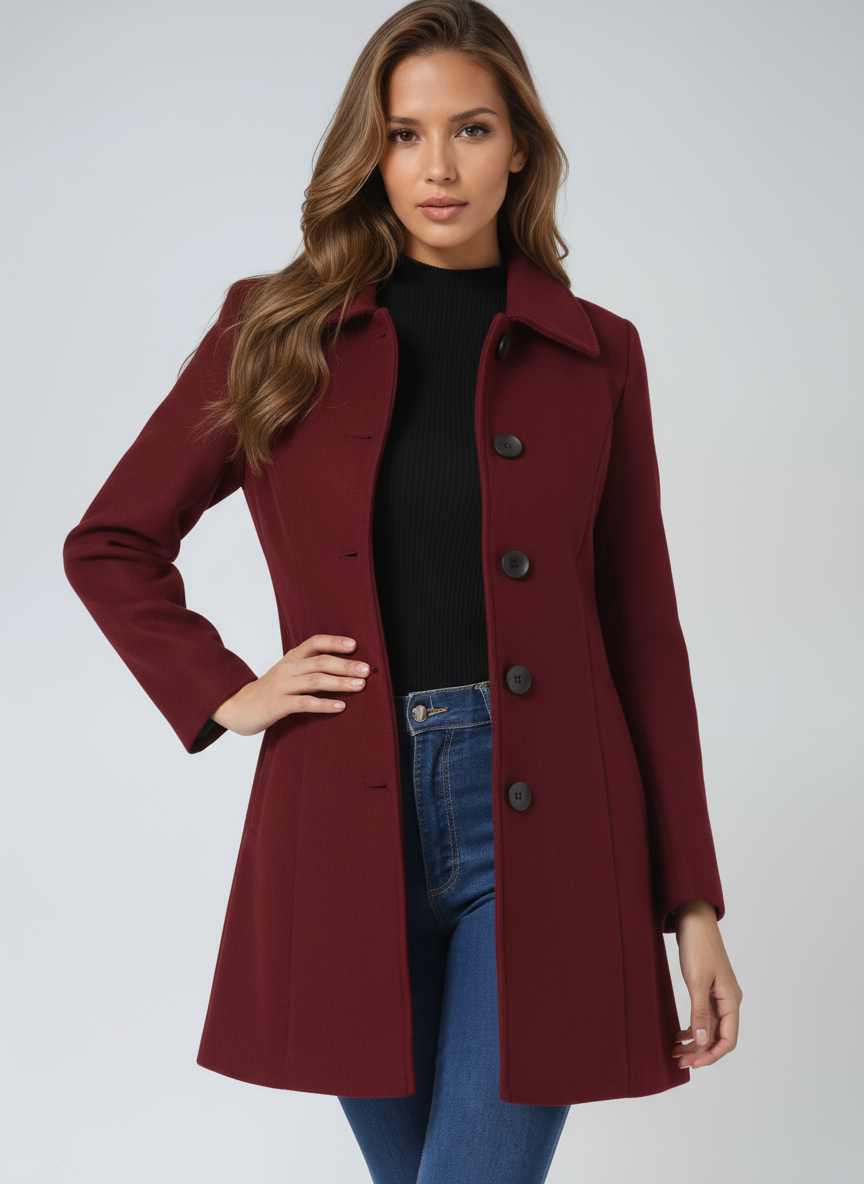 Sophia | Ladies Long Trench Coat