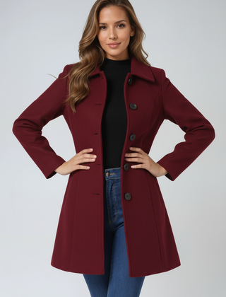 Sophia | Ladies Long Trench Coat