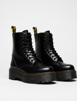 Ethan | Platform Lace For Women Boots Black