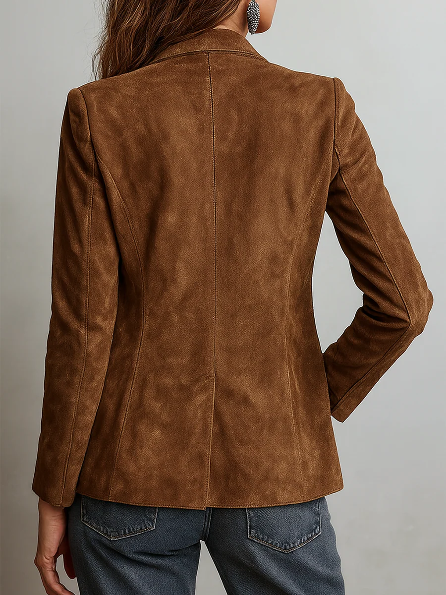 Ethan | Winter Brown Suede Jacket