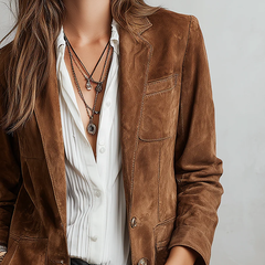Ethan | Winter Brown Suede Jacket