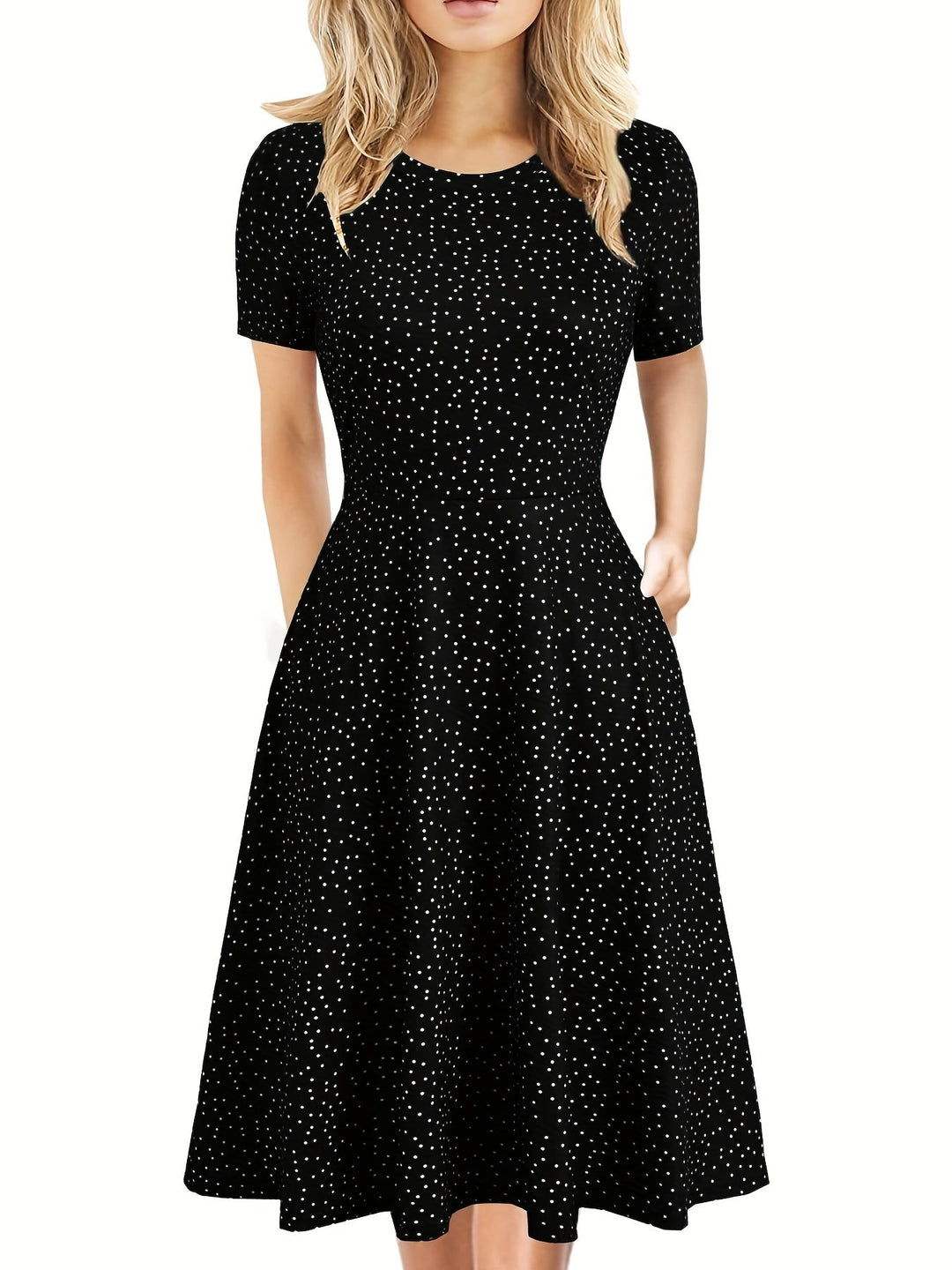 Evelyn Quinn | Vestido Retro de Verano en Línea A