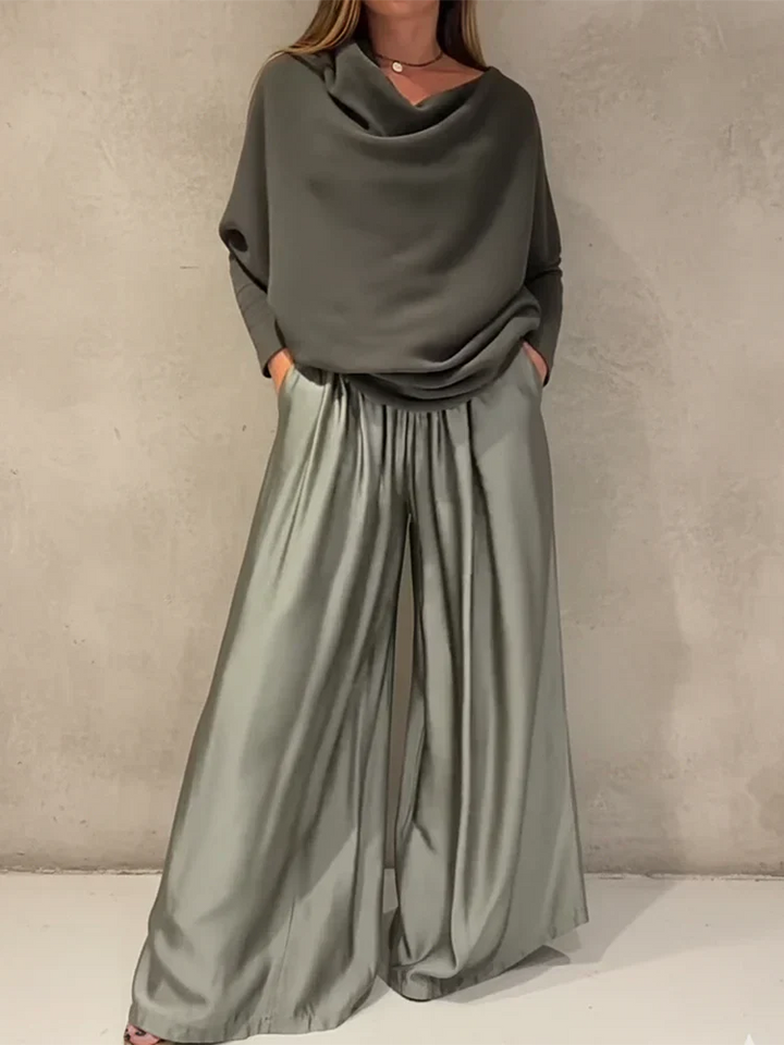 Conjunto Georgina Elegante Ombro a Ombro | Sofisticação Moderna com Caimento Impecável