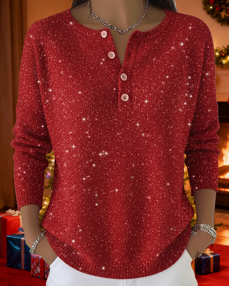 Donna | Holiday Sparkle Knit Sweater