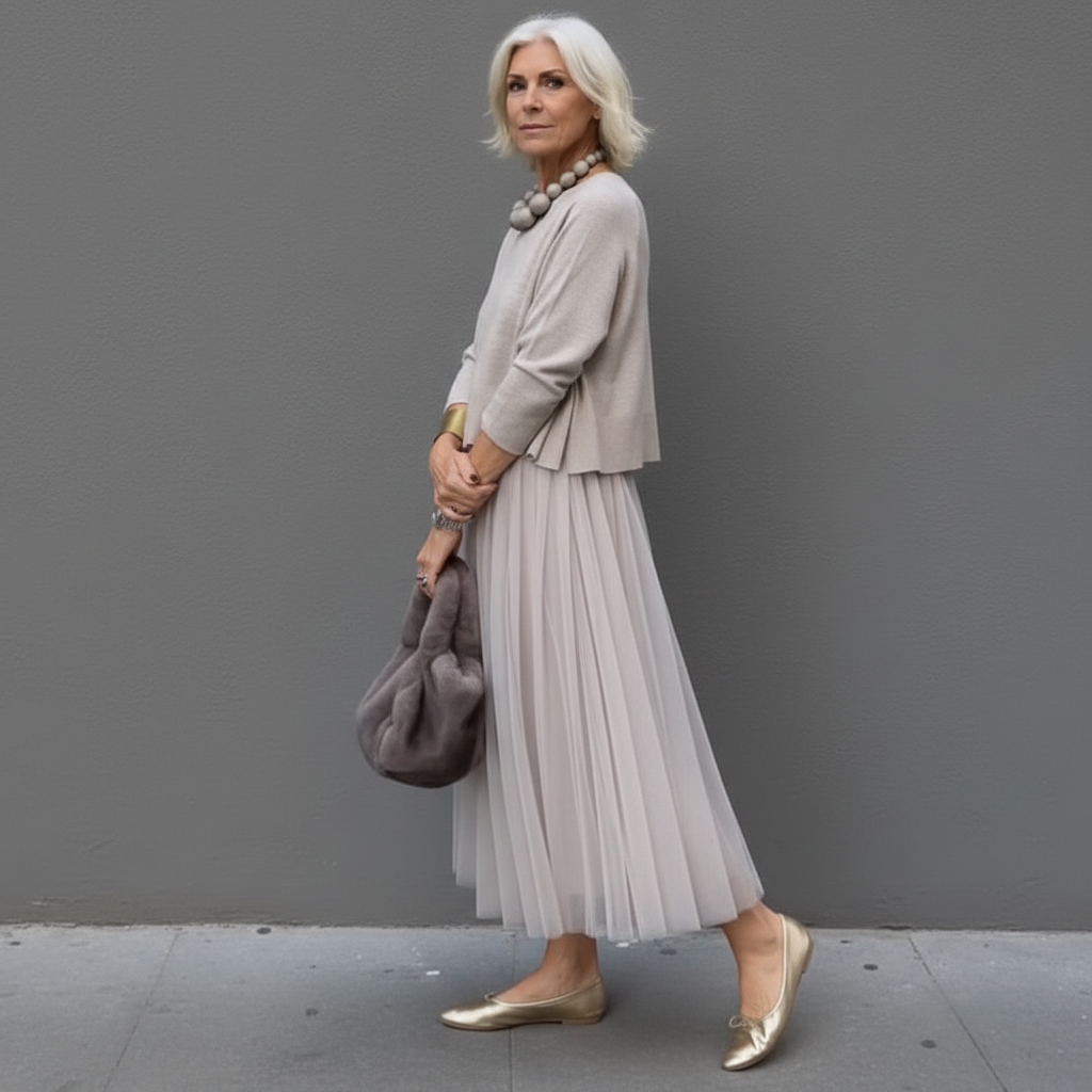 Emmie | Women's Knit Two-Piece Set, Sleeveless Dress and Layering Top Outfit