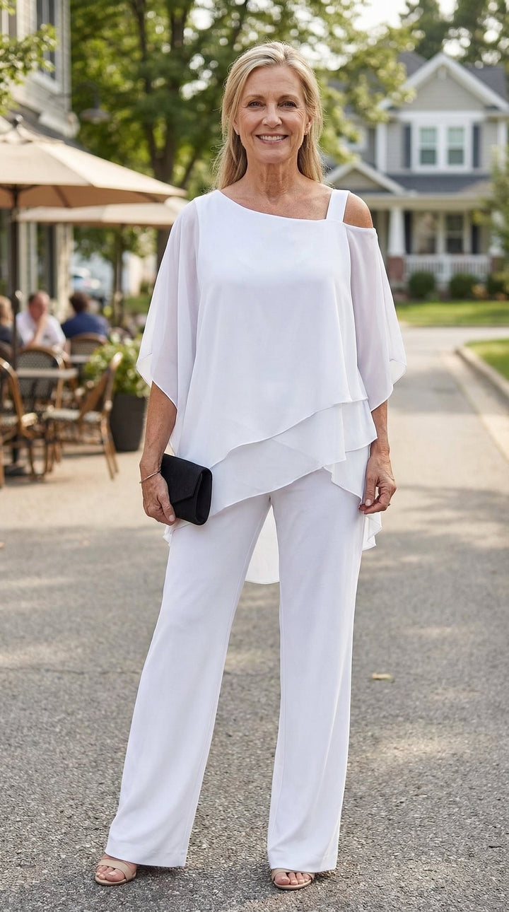 Valerie - Conjunto Dois Peças Soft Drape – Elegância Sem Esforço, Conforto o Dia Todo