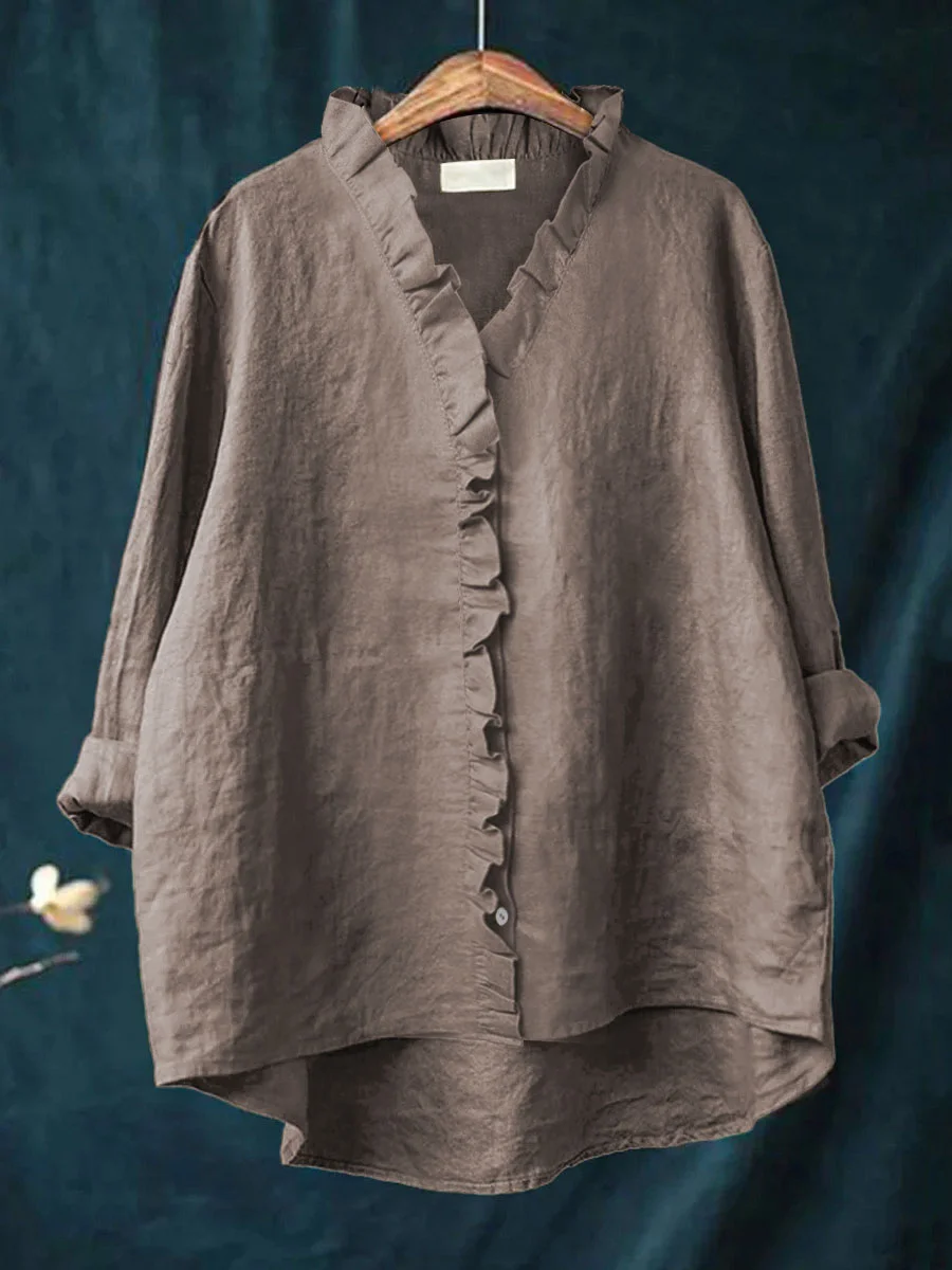 Maribel | Blusa com Babados Suaves - Para Conforto Real