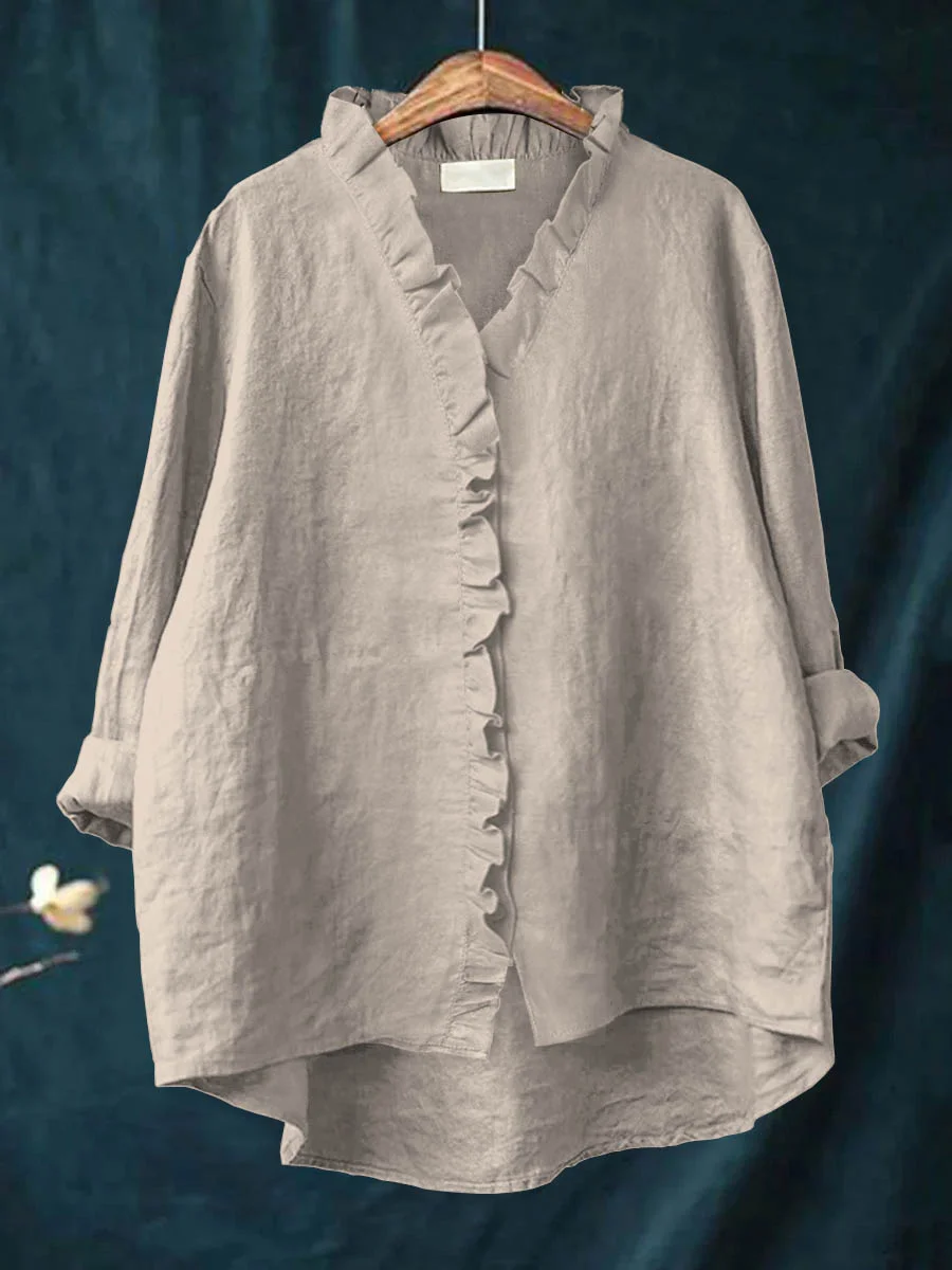 Maribel | Blusa com Babados Suaves - Para Conforto Real