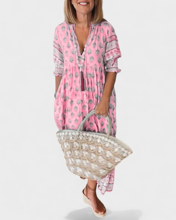 Lani | Boho Button Dress