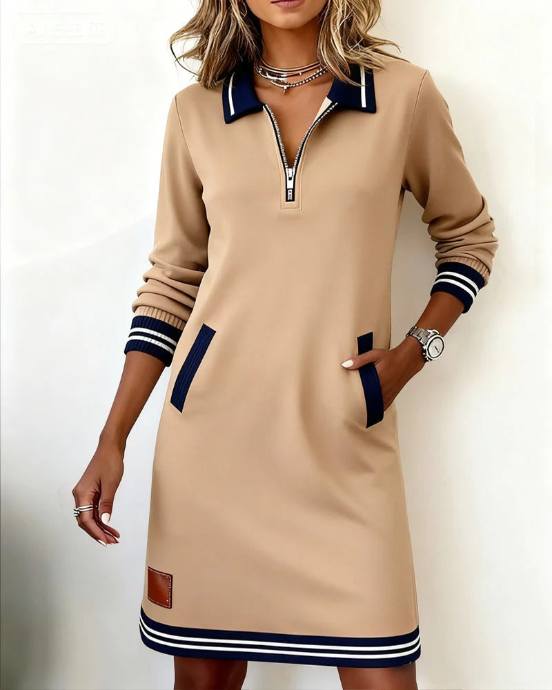 Lucy | Vestido de Algodão com Manga Longa