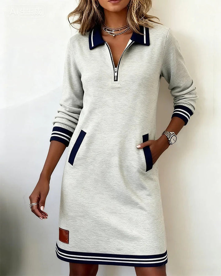 Lucy | Vestido de Algodão com Manga Longa