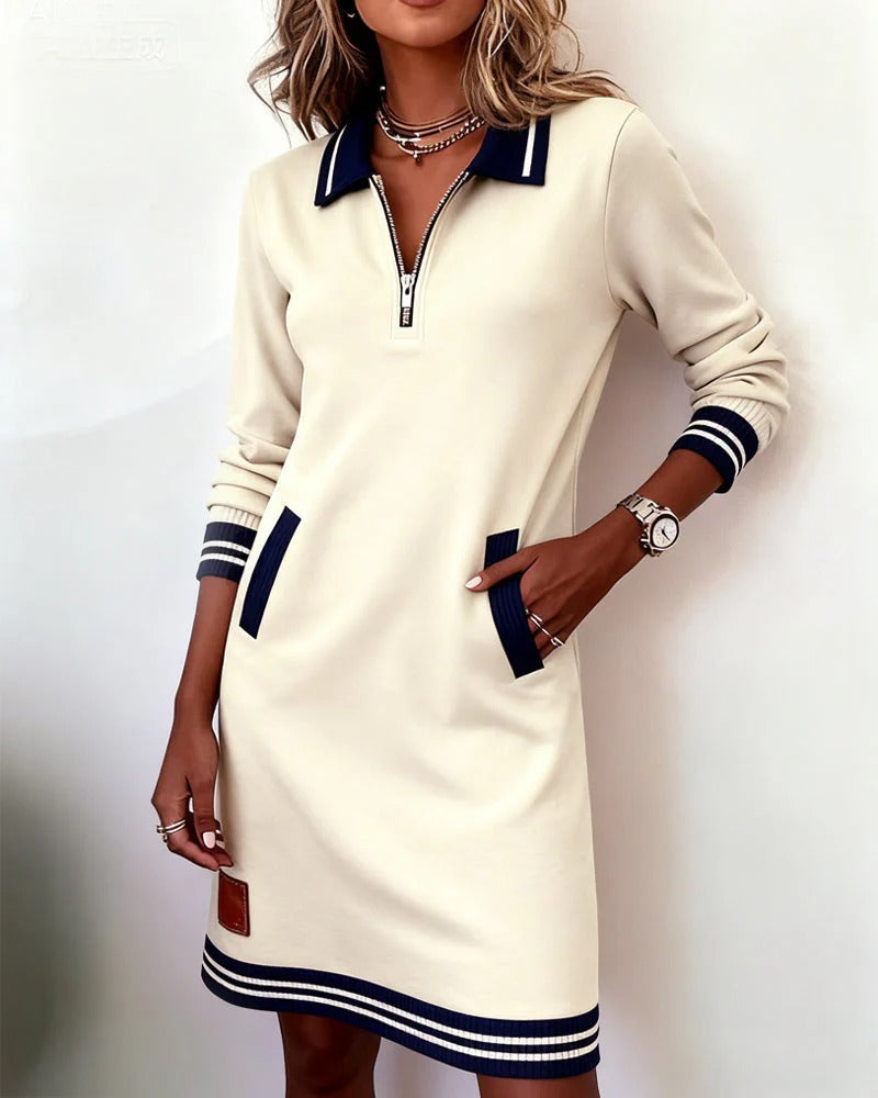 Lucy | Vestido de Algodão com Manga Longa