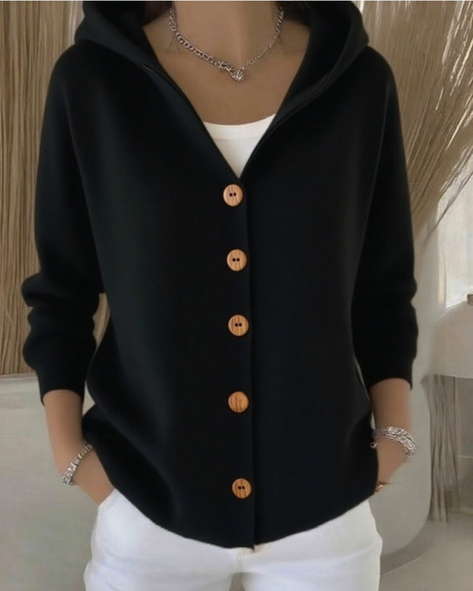 Claire | Hooded Knit Cardigan