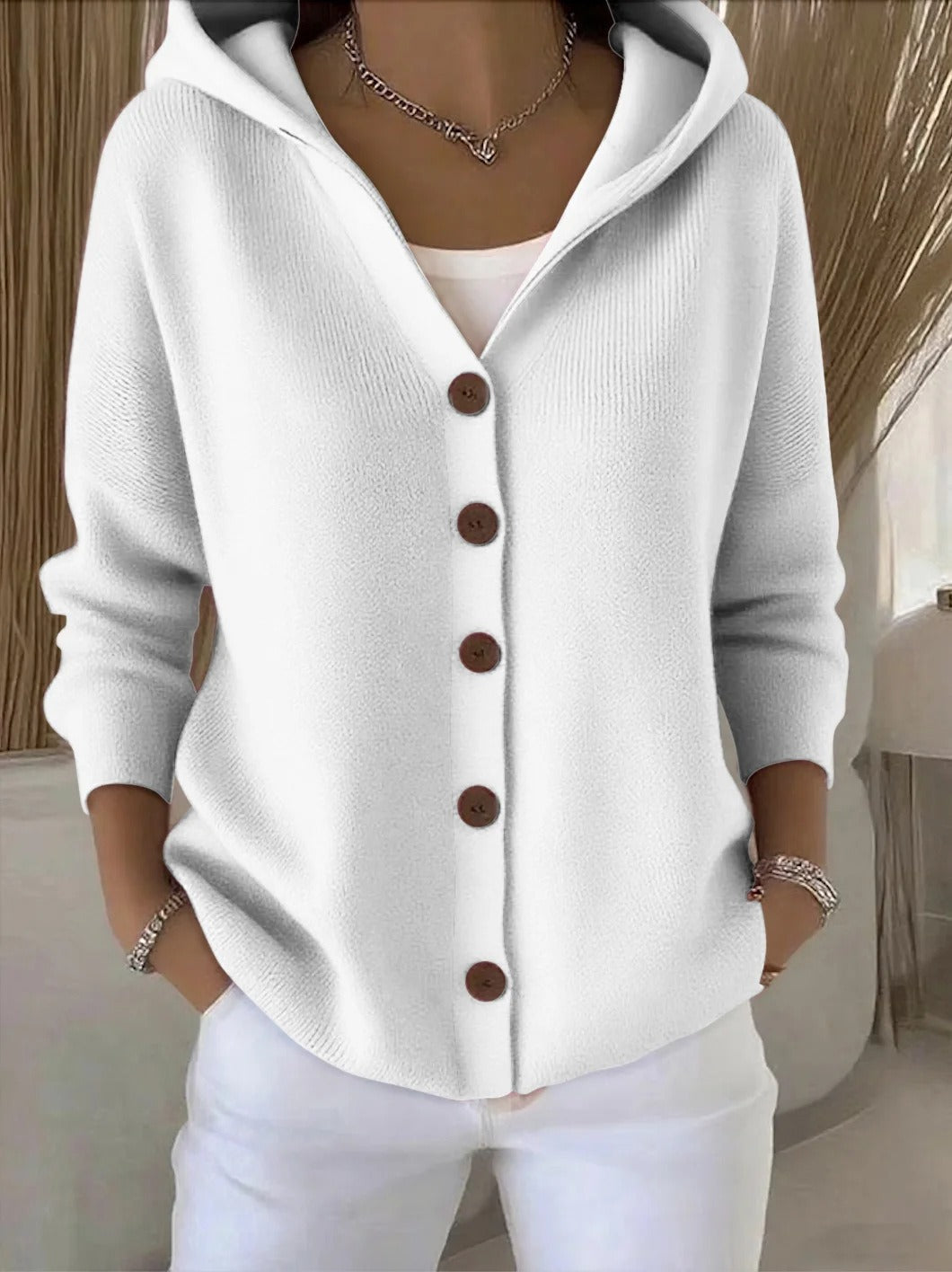 Claire | Hooded Knit Cardigan