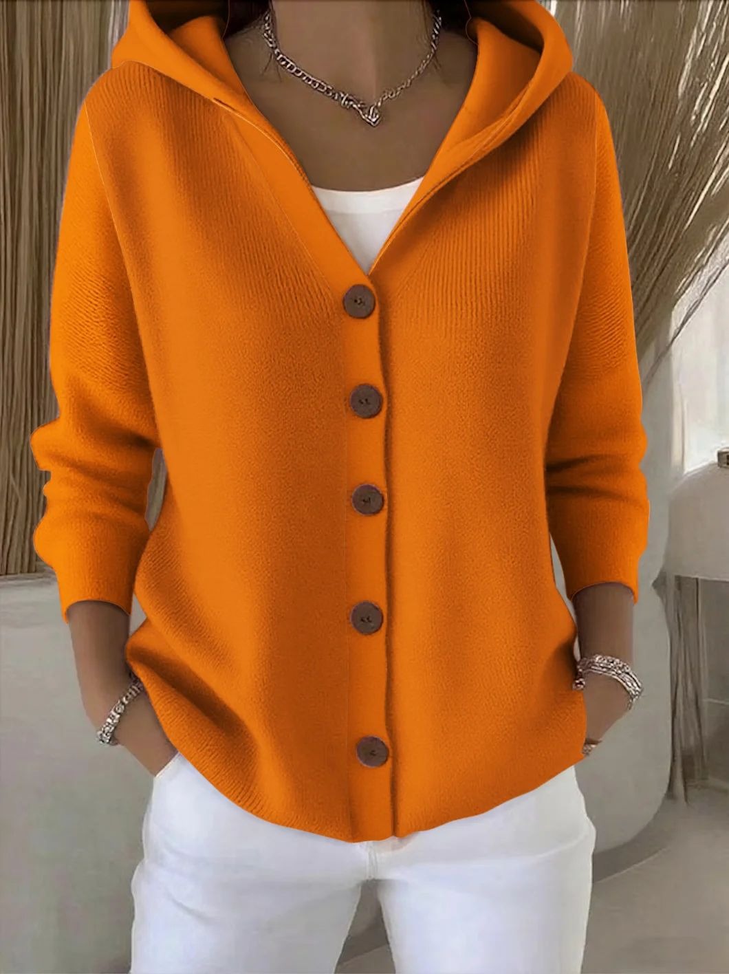 Claire | Hooded Knit Cardigan