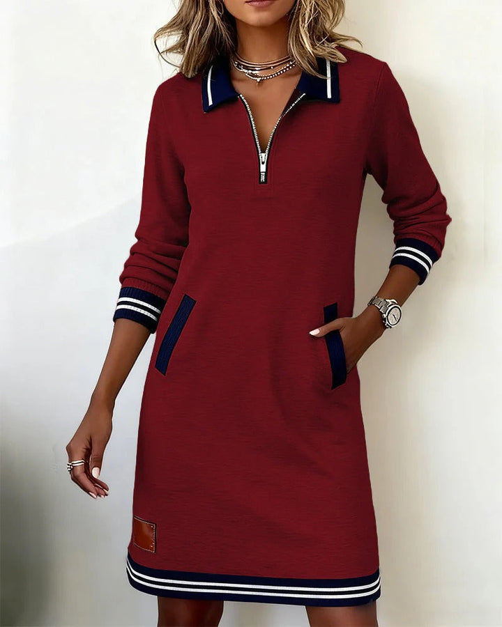 Lucy | Vestido de Algodão com Manga Longa