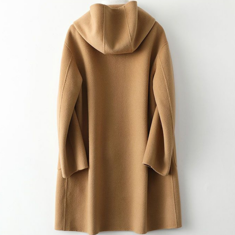 Freda | Hooded Wool Blend Coat