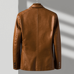 Jacob | Leather Bomber Men Oversized Jacket