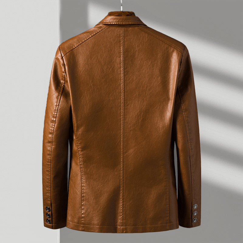 Jacob | Leather Bomber Men Oversized Jacket