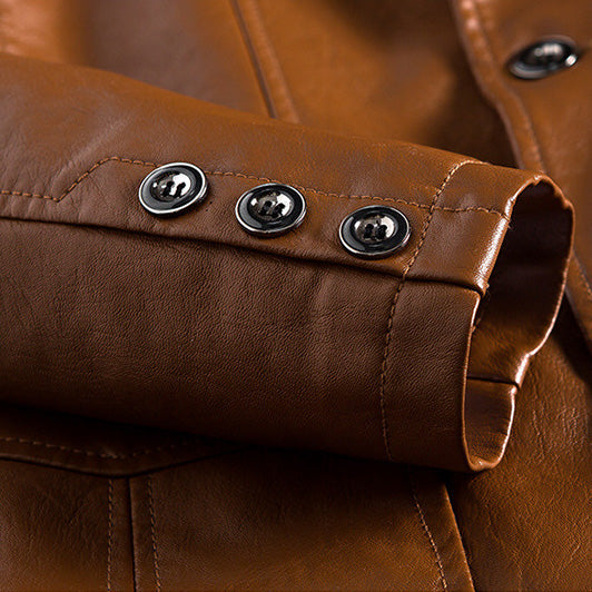Jacob | Leather Bomber Men Oversized Jacket
