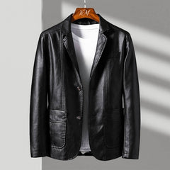 Jacob | Leather Bomber Men Oversized Jacket