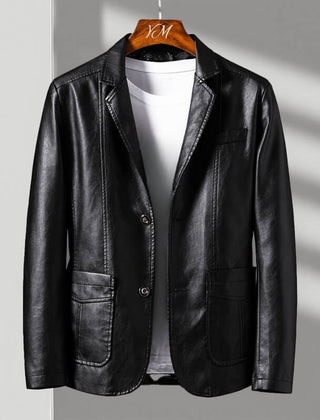 Jacob | Leather Bomber Men Oversized Jacket