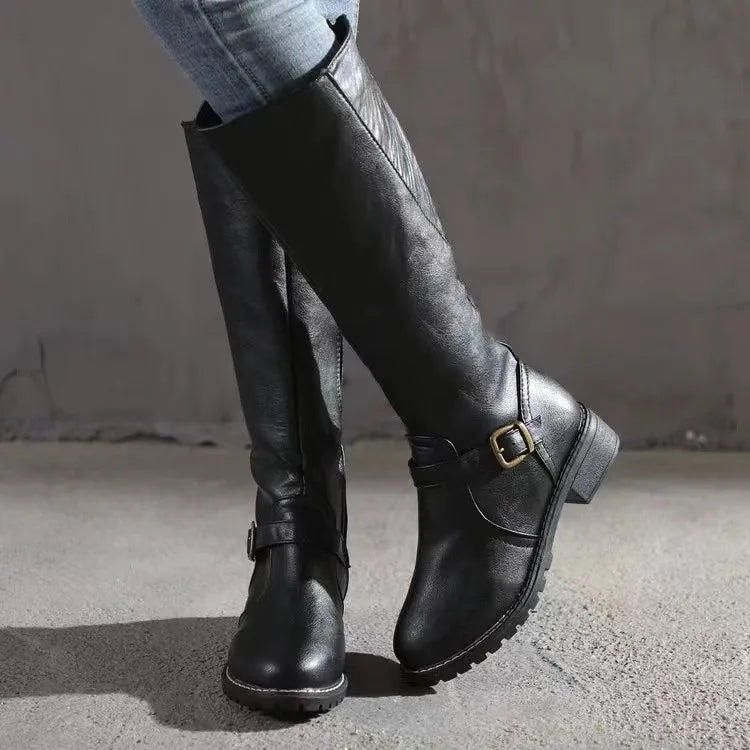 Jacob | Leather Buckle Fashion Boots